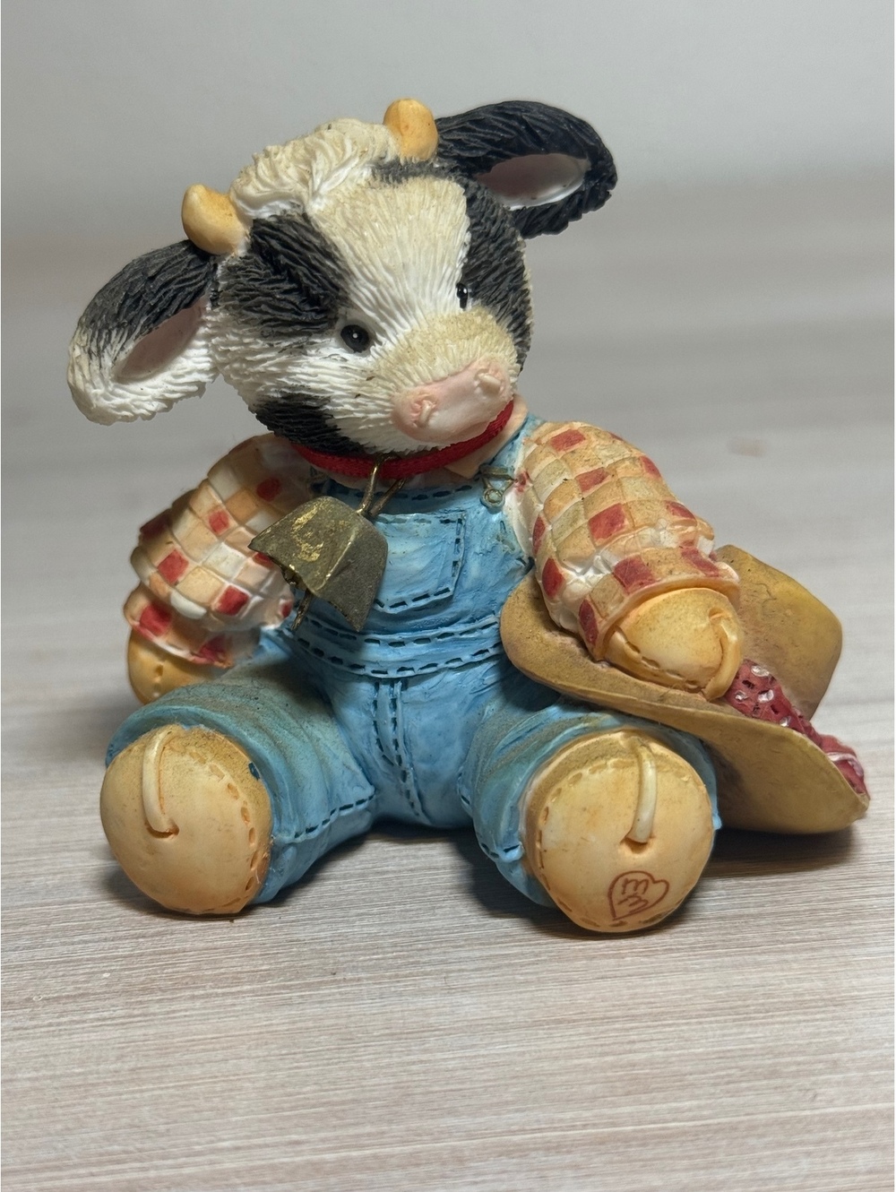 Mary’s Moo Moos You Ring My Bell Cow Figurine 1994 Enesco 104671 Bell